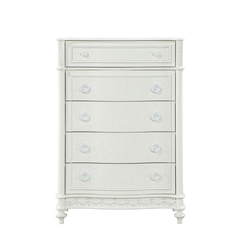 Commode avec finition ivoire pour la chambre à coucher