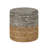 15.9" Handwoven Seagrass Round Ottoman-1853994380
