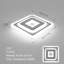 Square 30Cm Acrylic LED Flush Mount