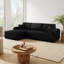 Canapé modulaire 109 po avec méridienne en L 109 po. Canapé modulaire minimaliste moderne.-948891671-948891669