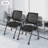 Conference Chair 4-Pack, Office Chair with Wheels, Ergonomic Breathable Backrest