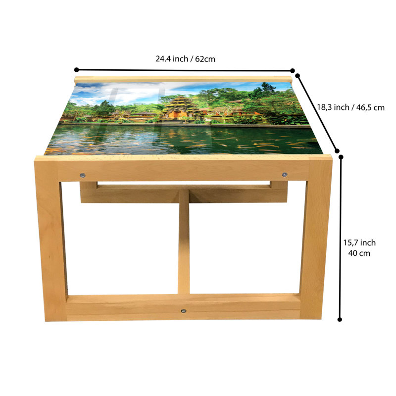 Jamario Trestle Coffee Table, 40cm H x 46.5cm W x 62cm D