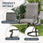  4 chaises de salle à manger pivotantes 360 ° 4 pièces - Ensemble de salle à manger de patio ergonomique pour la cour, le balcon et l'extérieur-1230154506