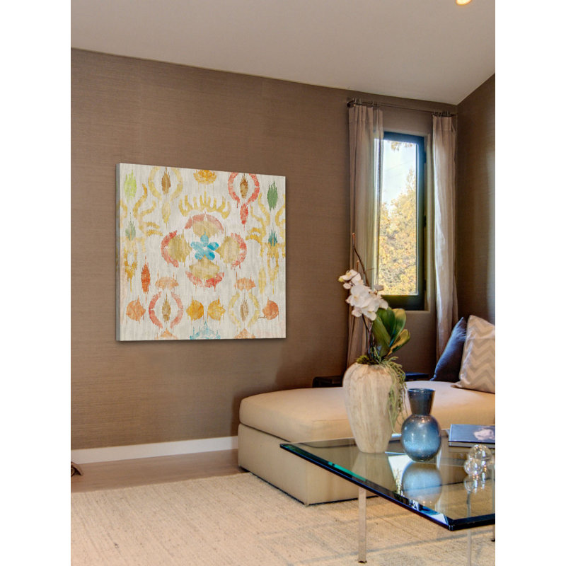 Colorful Abstract Baroque Canvas Print 24" x 24"