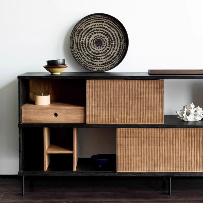 Retro-Style Multi-Functional Sideboard