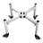 Fire Pit Stand 15-27 Inch Adjustable with 4 Casters for Solo Stove Bonfire