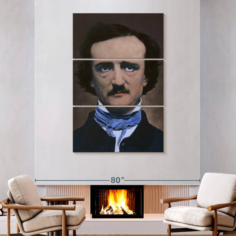 Leisha Edgar Allan Poe, poète américain, H 74 po x l 48 po