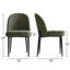 Modern Linen Upholstered Dining Chair with Metal Legs-1675662196