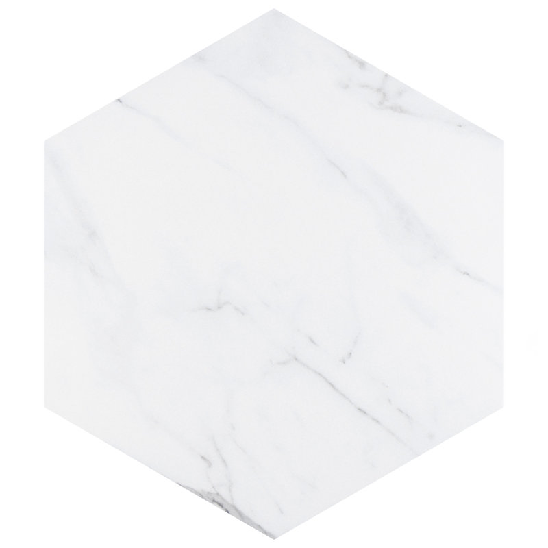 BioTech 11" x 13" Porcelain Marble Look Wall & Floor Tile