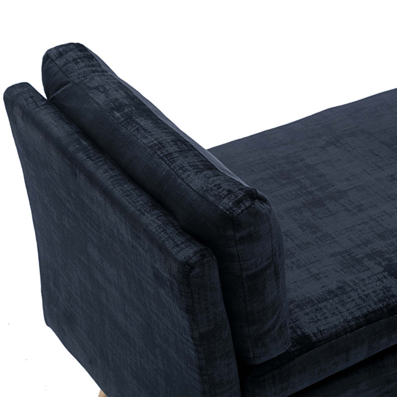 Banc rembourré Markevius, Noir