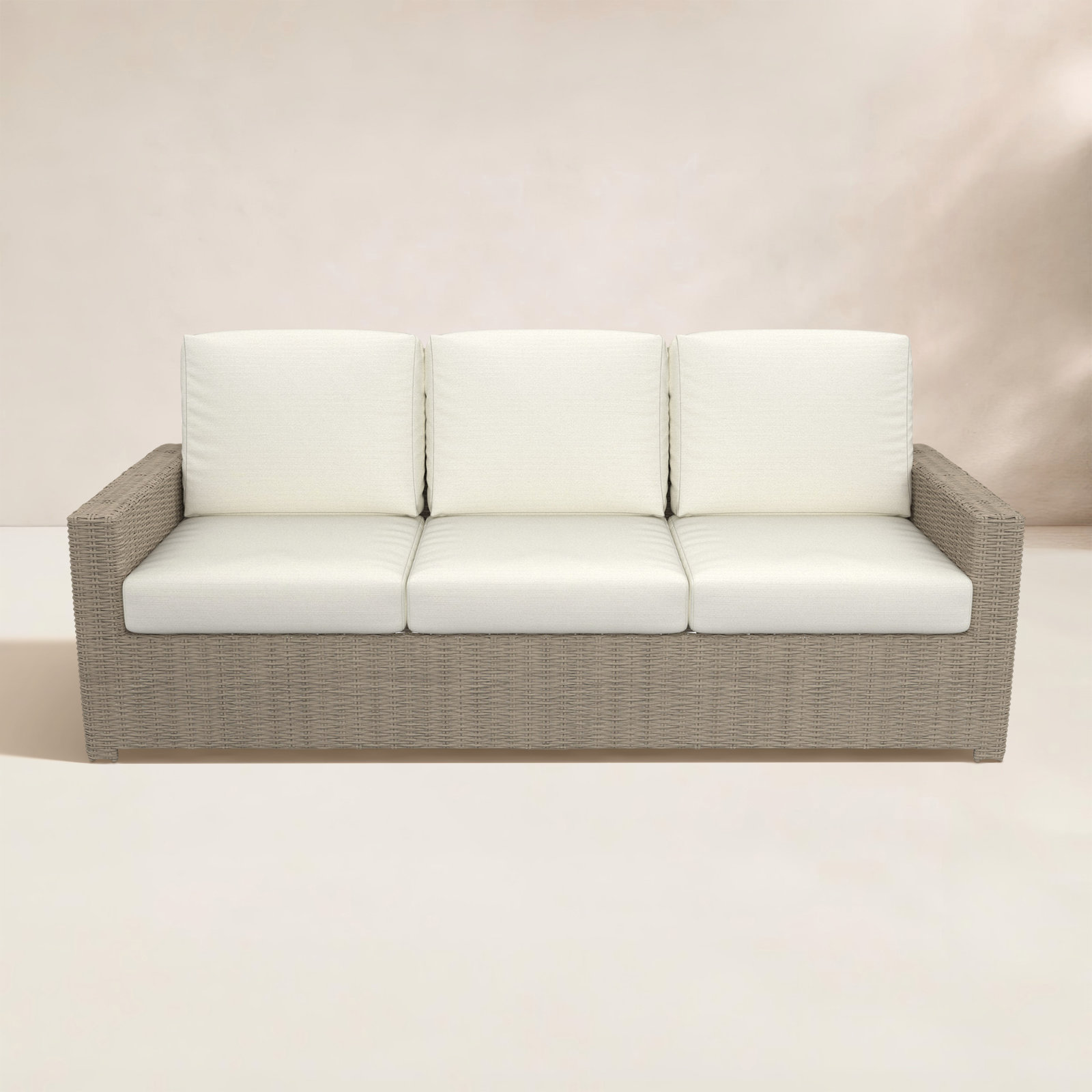 Henri 86" Sunbrella® Patio Sofa, Canvas Natural