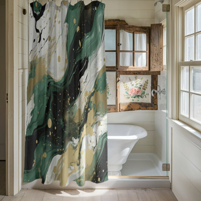 Oil Shades - Rideau de douche Premium