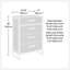 Commode 4 tiroirs, finition brune