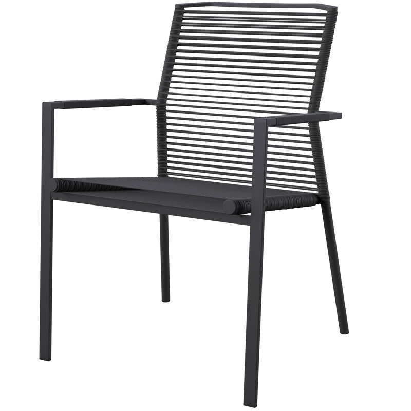 Edge Metal Patio Dining Armchair