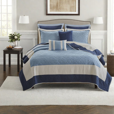 Piece Bedding Sets Microfiber Reversible Medallion Quilt For Home
