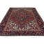 Tapis unique rouge à motif floral 7 x 9 po One-of-a-Kind