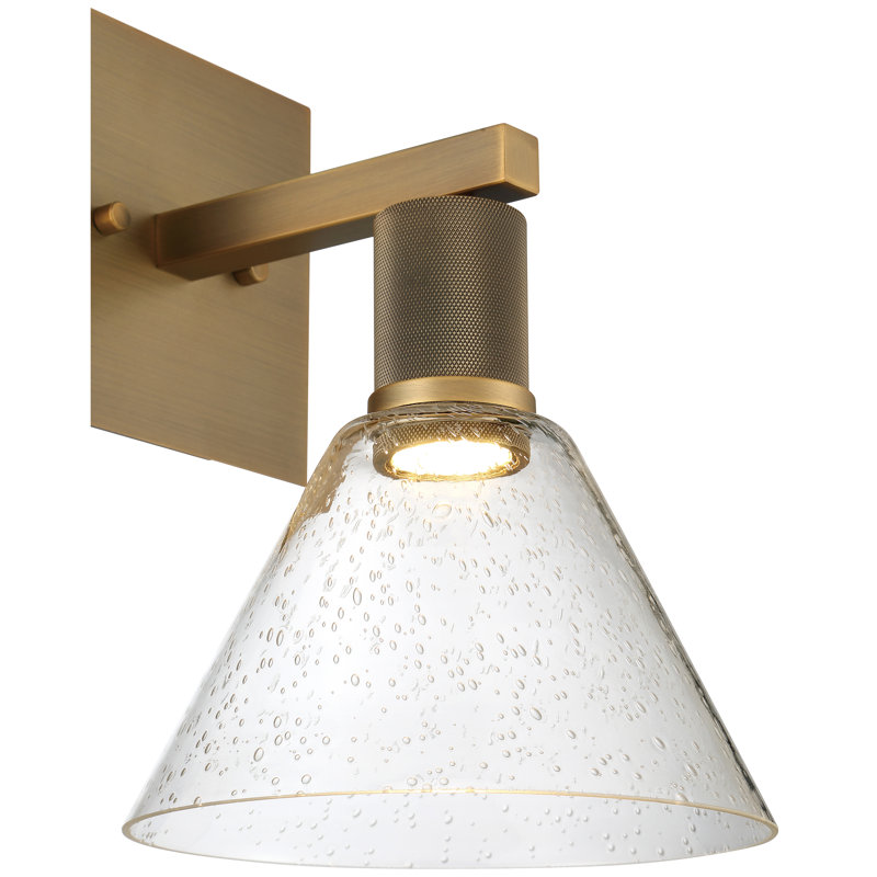 Southglenn Steel Armed Sconce, Antique Brushed Brass