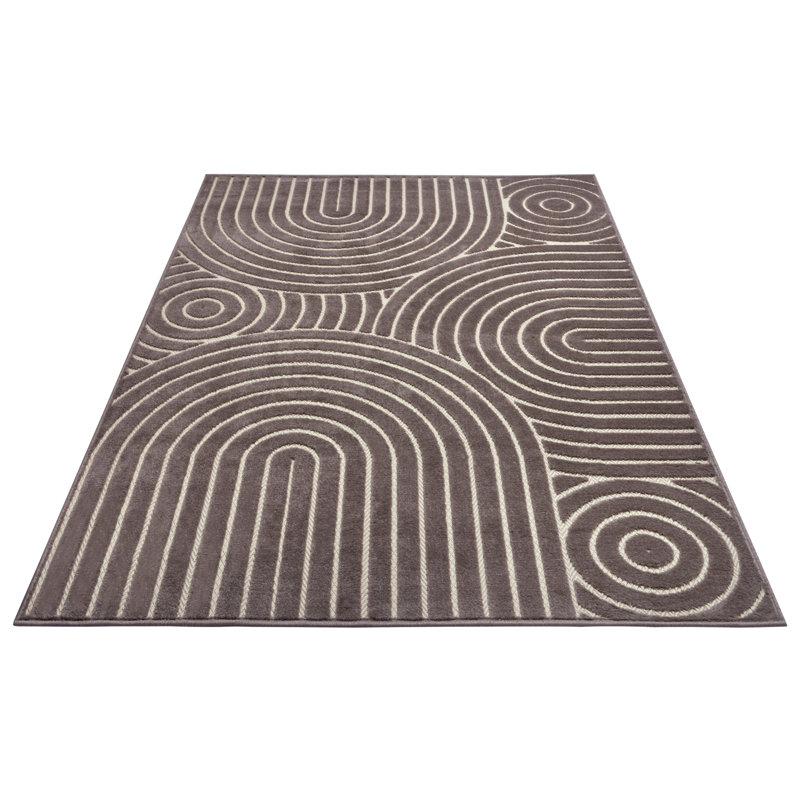 Iconic Brown Rug, Rectangular 160 x 235cm