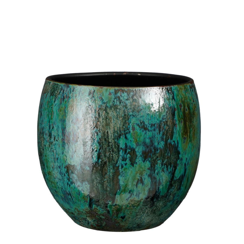 Gediminas Ceramic Pot Planter, 28cm H x 28cm W x 28cm D