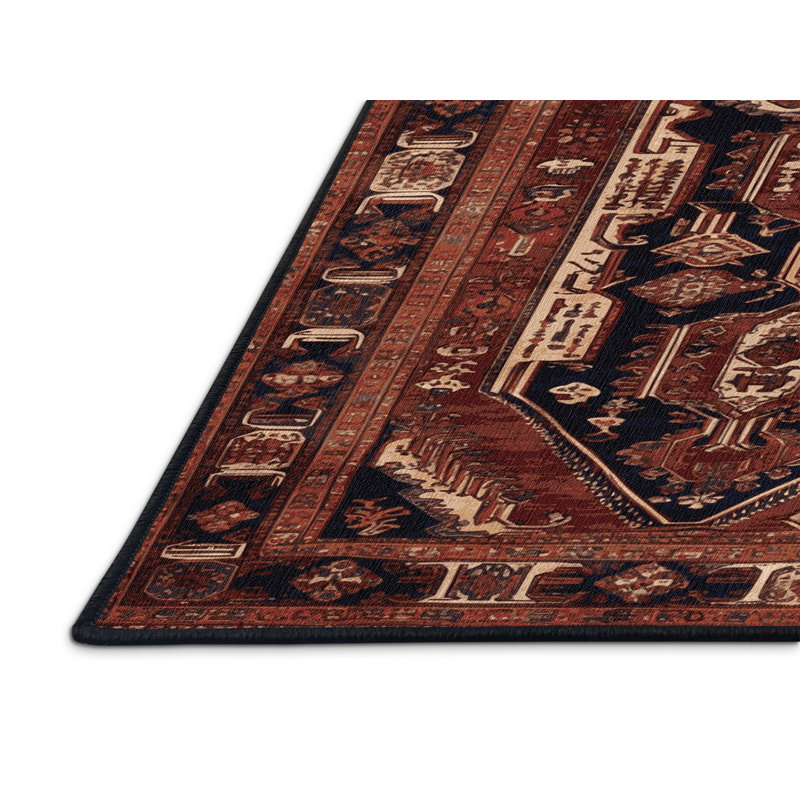 Tapis brun lavable à la machine, Rectangle 3 pi x 5 pi
