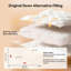 Couette toutes saisons de qualité hôtelière, garnie de microfibres imitation duvet, avec attaches aux coins, poids moyen, format Queen-144219524-124115302