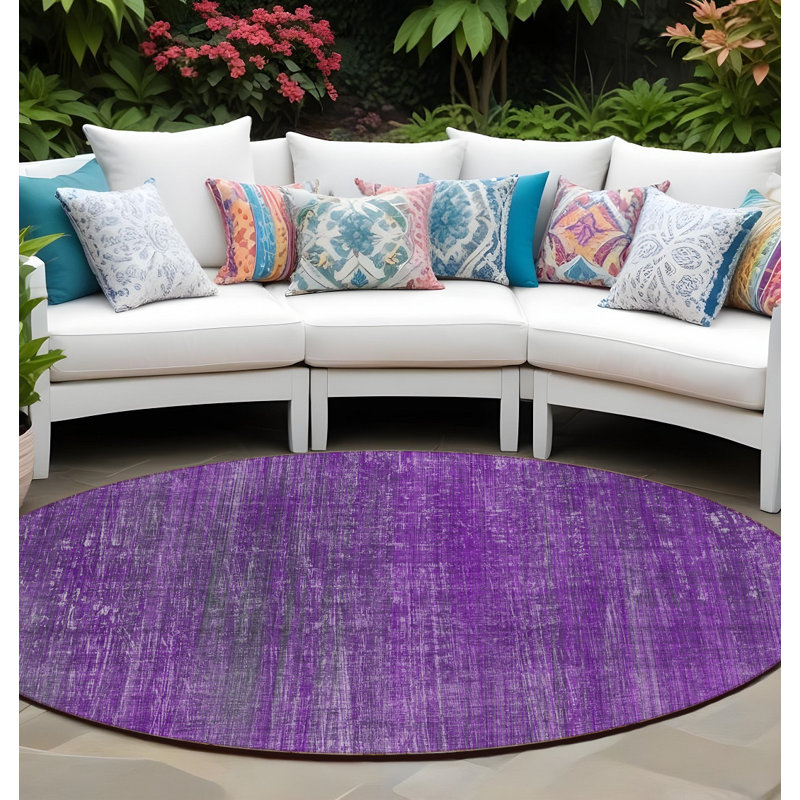 Tapis d'intérieur rond 8 po