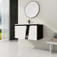 Meuble-lavabo flottant mural avec lavabo en céramique-842272113