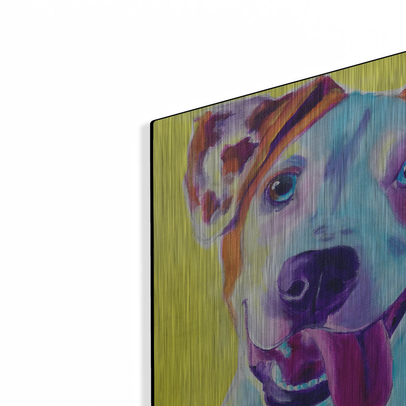 «Pit Bull - Elphaba» par Dawg Painter, H 12 po x l 12 po