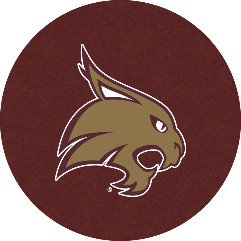NCAA Round Dining Table, Texas State University