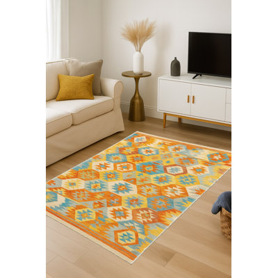 Tapis beige tissé traditionnel Mosso