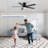 Jayceyon 52'' Large Flush Mount Ceiling Fan With Led Lights and Remote, Quiet Reversible DC Motor, 5 wood Blades Low Profile, Timer, for Indoor/Covered Outdoor Use-1852175517