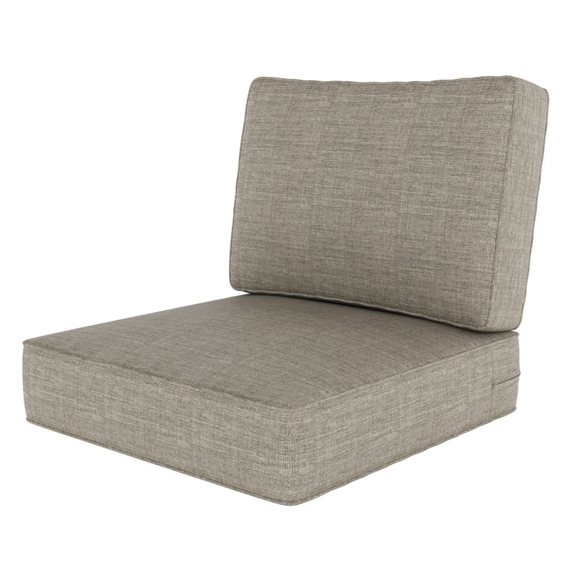 Outdoor 5'' Lounge Chair Seat / Back Cushion, Stone
