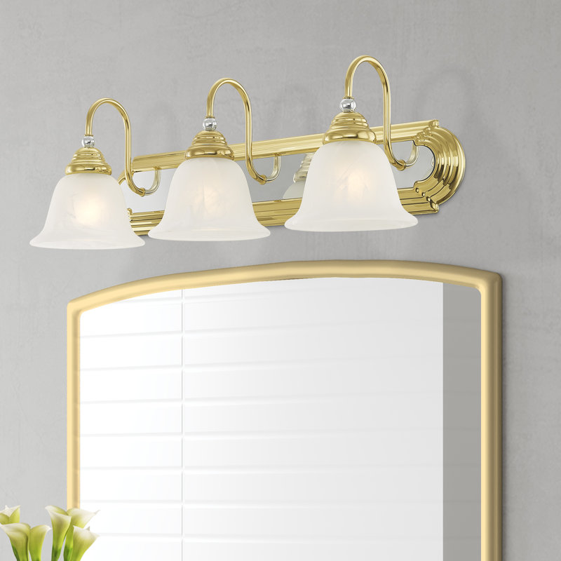 Belmont 3 - Light Dimmable Vanity Light, Polished Brass