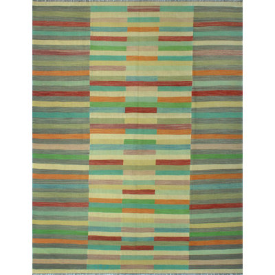 Azmariah One-of-a-Kind 9'11" X 12'9" 2022 Wool Area Rug Beige