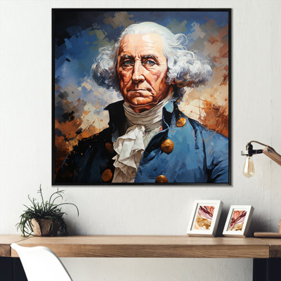 Vintage Portrait Of President George Washington II  PresidentPolitical Wall Art