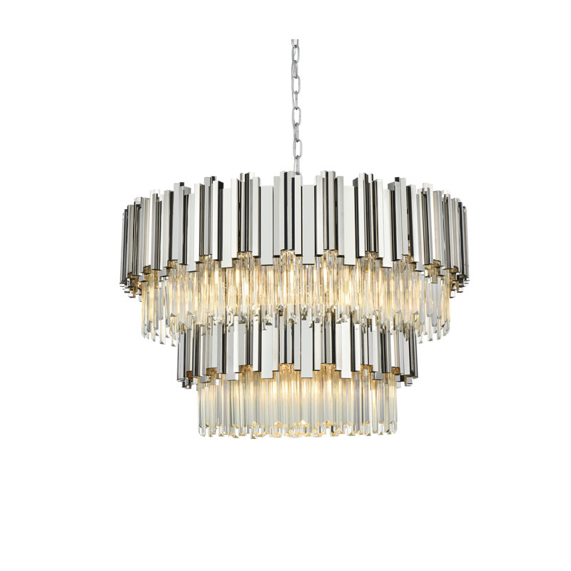 Lustre Lenora 32 pouces , Chrome chrome