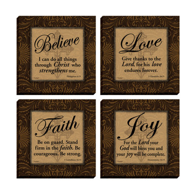 " Classic Religious Quotes " by Todd Williams 4 - Pieces