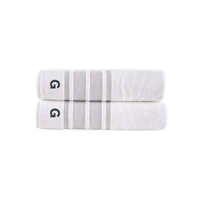 2 draps de bain Brooks Brothers