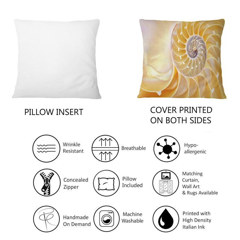 Coussin Yellow Shell
