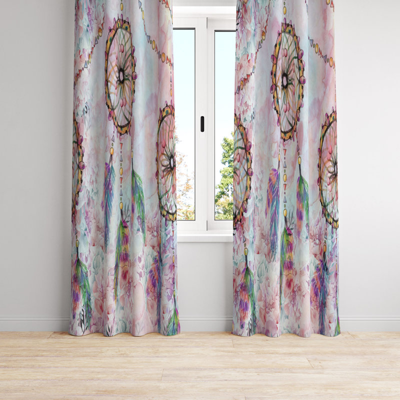 Semi Sheer Curtain Pair, 20" W x 52" L