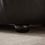 Markena 104.3” Upholstered Black Modern Leather Sofa with Sloped Arms