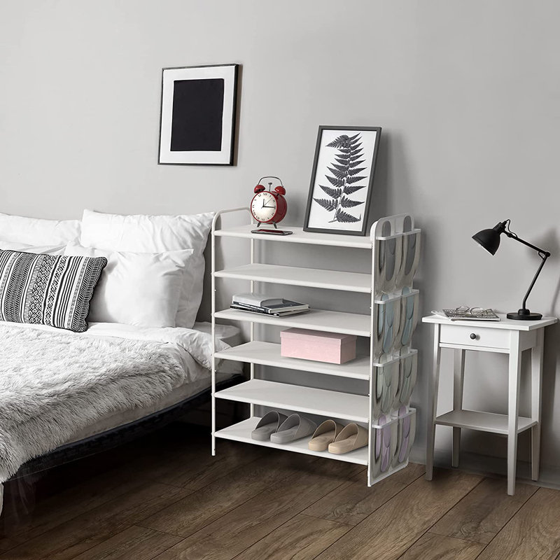 28 paires de rangement pour chaussures, Blanc