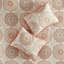 Ensemble de courtepointe réversible 6 pièces avec coussins décoratifs orange double / grand-136392543