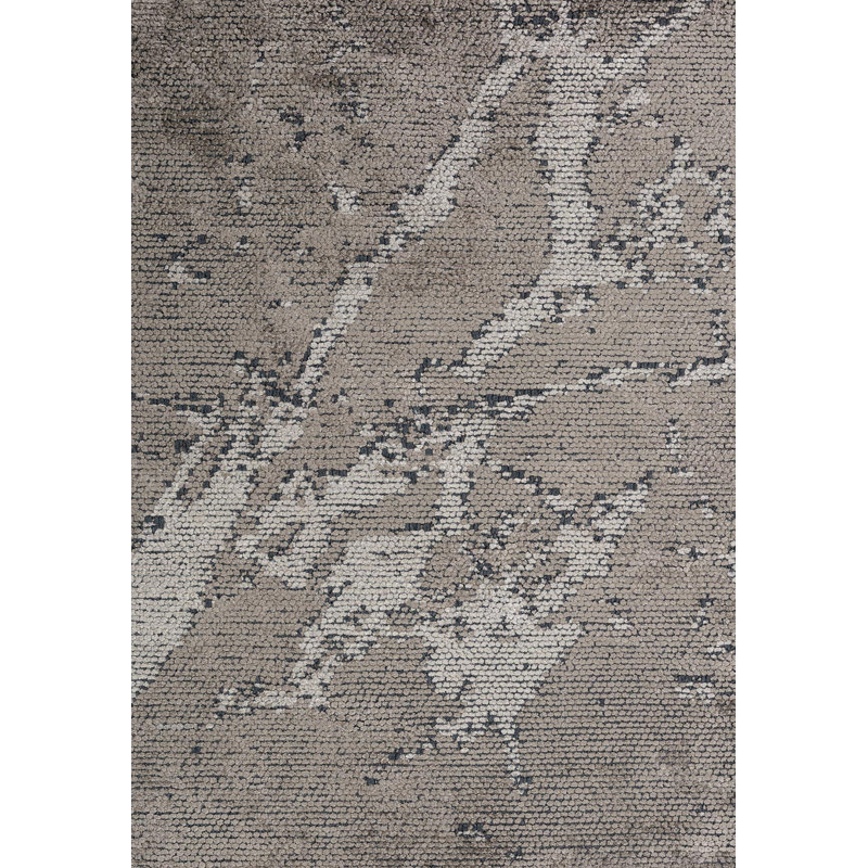 Deimianas Abstract Hand Loom Indoor / Outdoor Area Rug, Rectangle 5'3" x 7'7"
