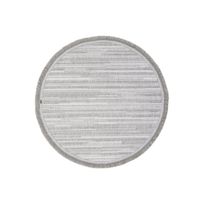 Ramyah Round Striped Indoor / Outdoor Area Rug