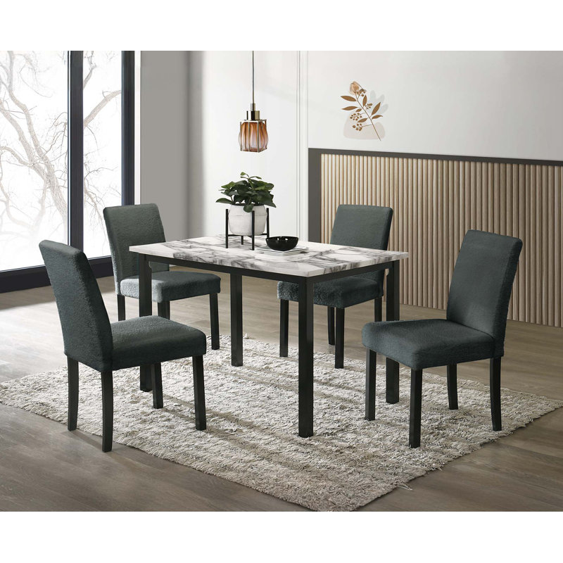 5 - Piece Dining Set, Charcoal