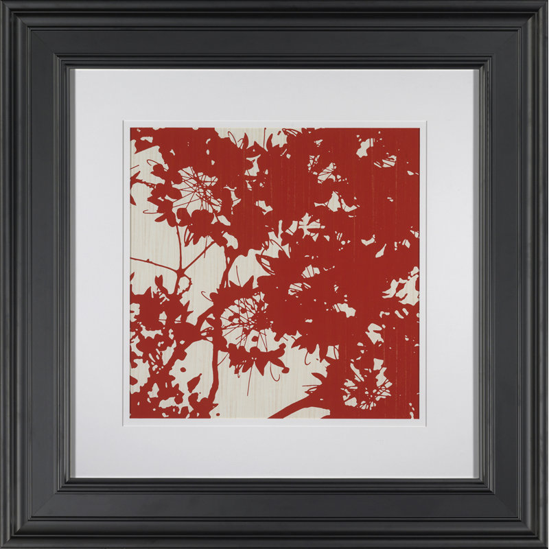 Red And Cream Silk II Print