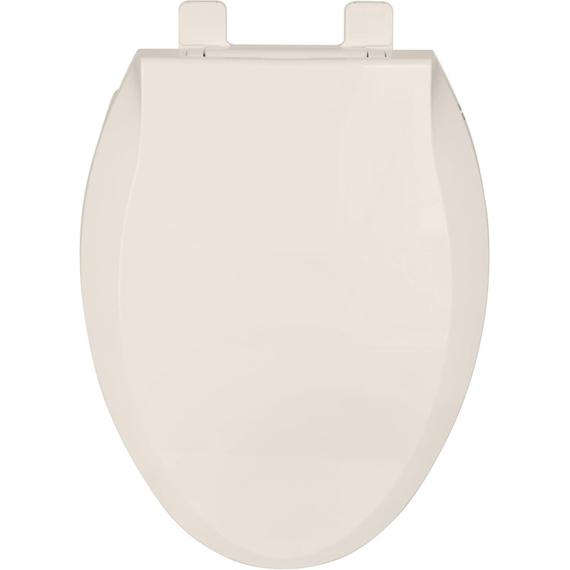 Almond 19 Inch Elongated Toilet Seat PP Combo Soft Close Quick Install, Almond