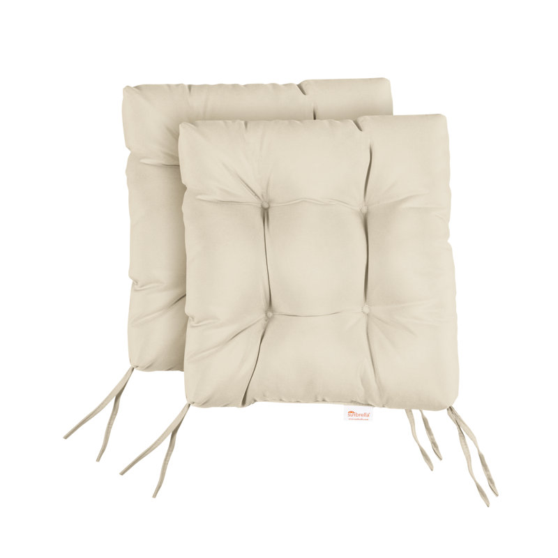 Outdoor 3'' Barstool Seat Cushion, 16" W x 16" D, Natural