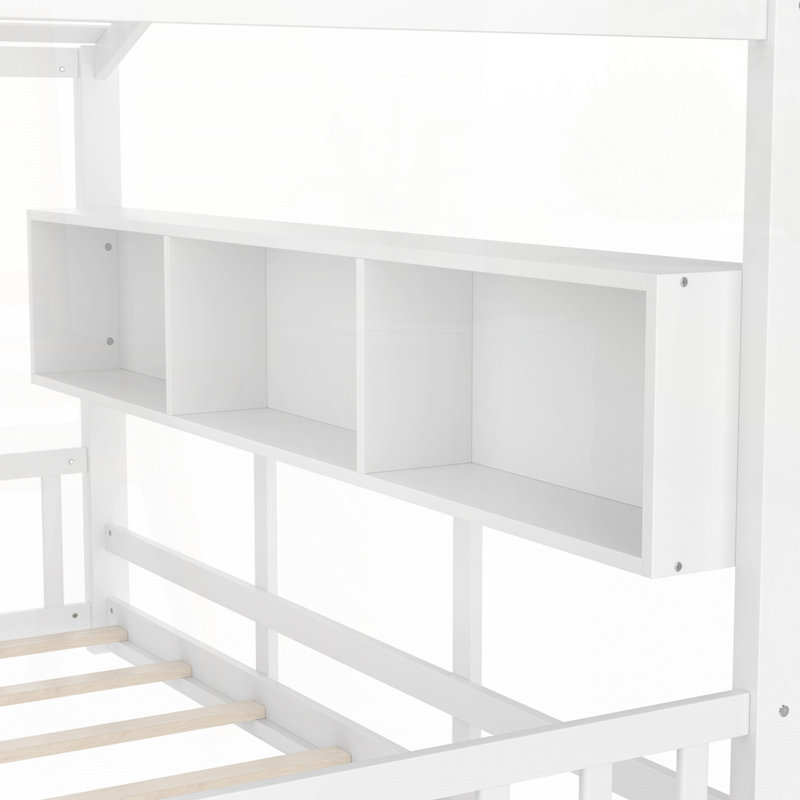 Lit Floor House pour tout-petit, Simple, Blanc